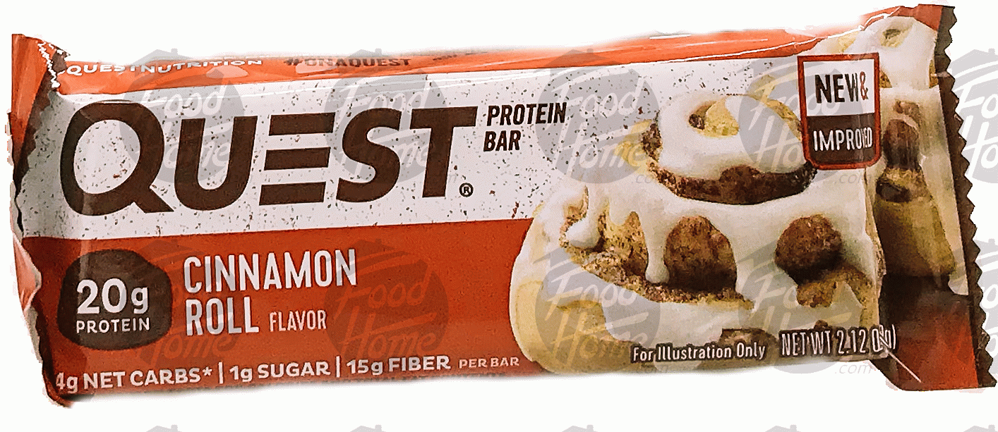 Quest Bar  cinnamon roll protein bar Full-Size Picture